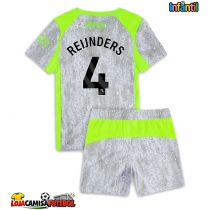 Camisa de Futebol Manchester City Tijjani Reijnders #4 Equipamento Alternativo Infantil 2025-26 Manga Curta (+ Calças curtas)